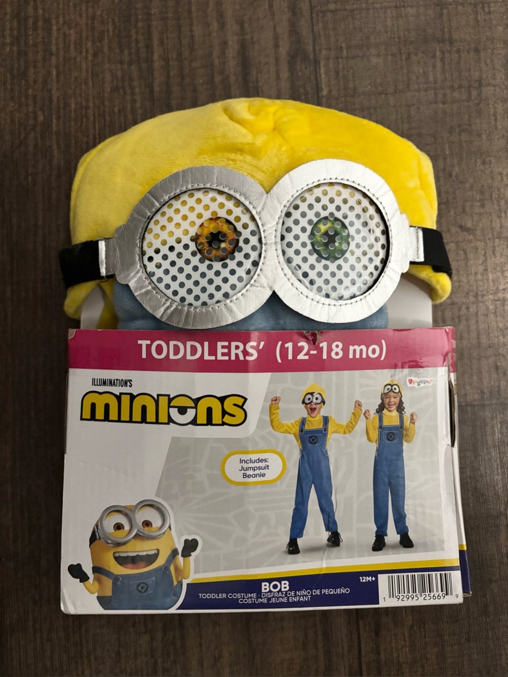 Minions "Bob" Infant Halloween Costume Sz 12-18 Months Despicable Me NEW - Picture 2 of 4